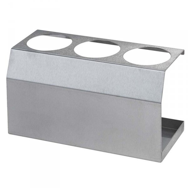 Ekspozytor stojak stalowy do butelek dyspenserów do sosów 3 x 0.7L śr. 70mm  - Hendi 557983