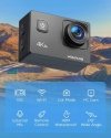 Kamera Sportowa WOLFANG GA100 HD 4K 20MP WiFi EIS Wodoodporna + Akcesoria