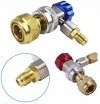 Adaptery R1234yf na R134a zestaw do nabijania klimatyzacji HP + LP