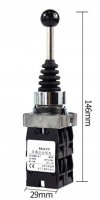 Manipulator Joystick elektryczny 4-POZYCJE FI-22mm BISTABILNY BLOKUJĄCY