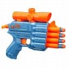 Pistolet wyrzutnia do 20m NERF dla dziecka 4-lufowy magazynek + 8x STRZAŁKA