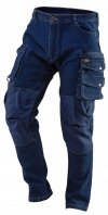 SPODNIE ROBOCZE DENIM DO PASA WZMOCNIONE BAWEŁNA OXFORD 81-228 XS/46 NEO