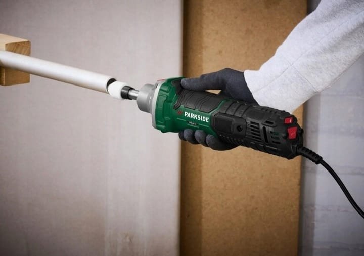 Szlifierka prosta trzpieniowa z regulacją PARKSIDE 500W 6mm/3,2mm + WALIZKA