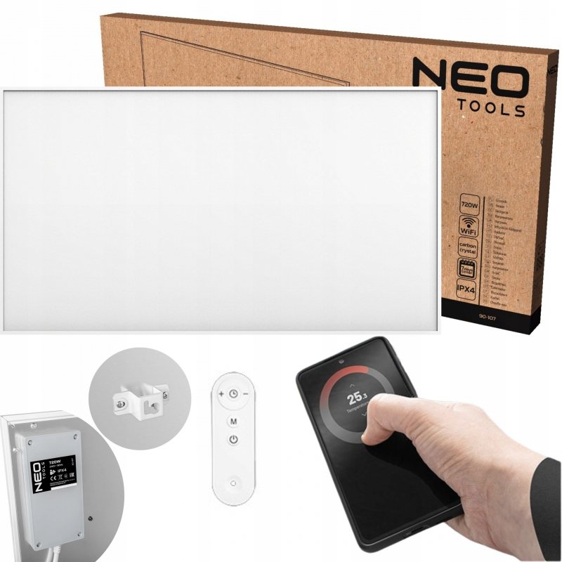 PANEL GRZEWCZY GRZEJNIK NA PODCZERWIEŃ 720W WIFI