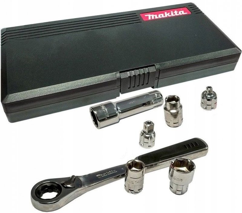 Zestaw MAKITA grzechotka i nasadek 14 sztuk 1/4" + ADAPTER PRZEDŁUŻKA