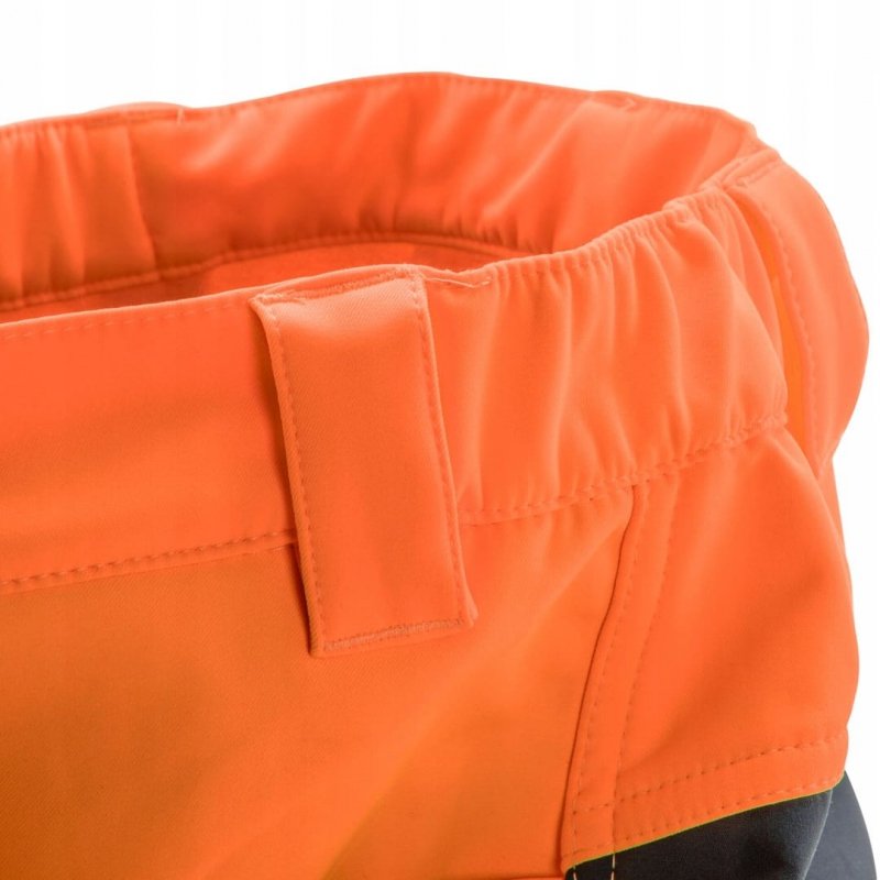 Spodnie robocze ostrzegawcze SOFTSHELL pomarańczowe XL NEO