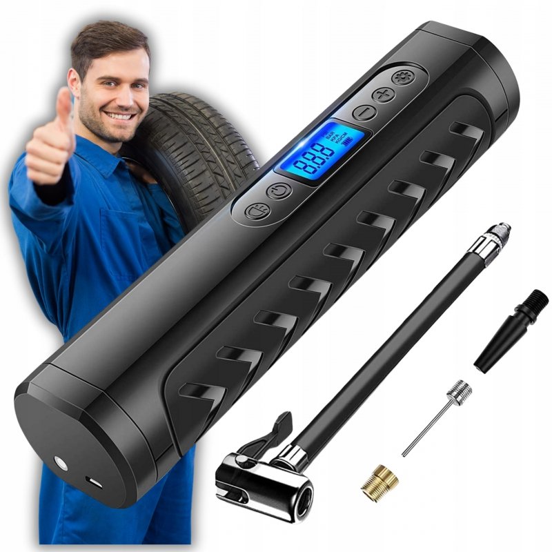 Kompresor Elektryczna Pompka Rowerowa Bezprzewodowa Do Roweru Samochodu