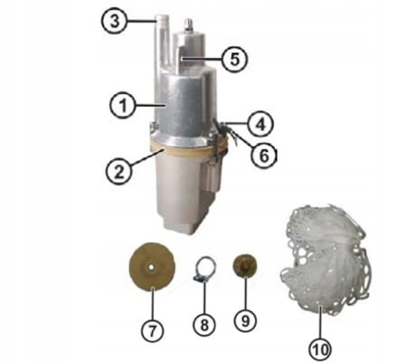 Pompa do czystej wody zatapialna głębinowa nurek 580W 1080l/h 1/2" Vander