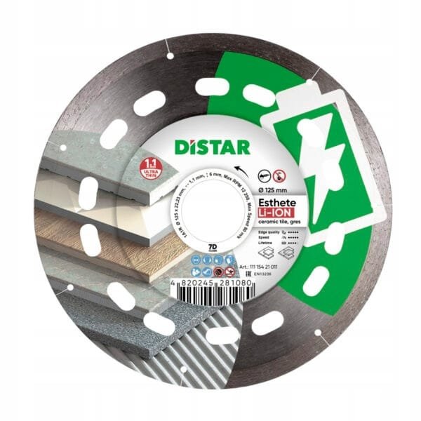 Tarcza Diamentowa 125 mm DISTAR ESTHETE Li-Ion