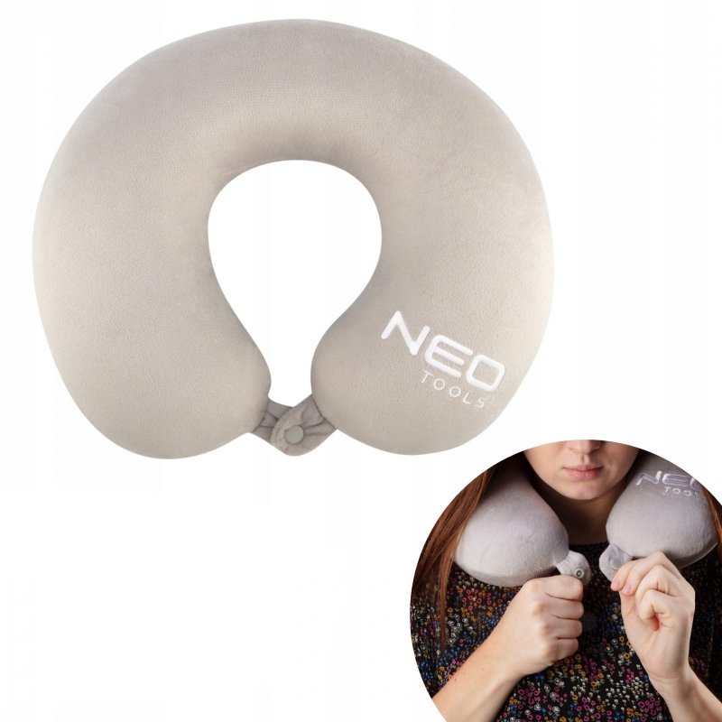 PODUSZKA podróżna rogal MEMORY FOAM zdejmowana poszewka NEO