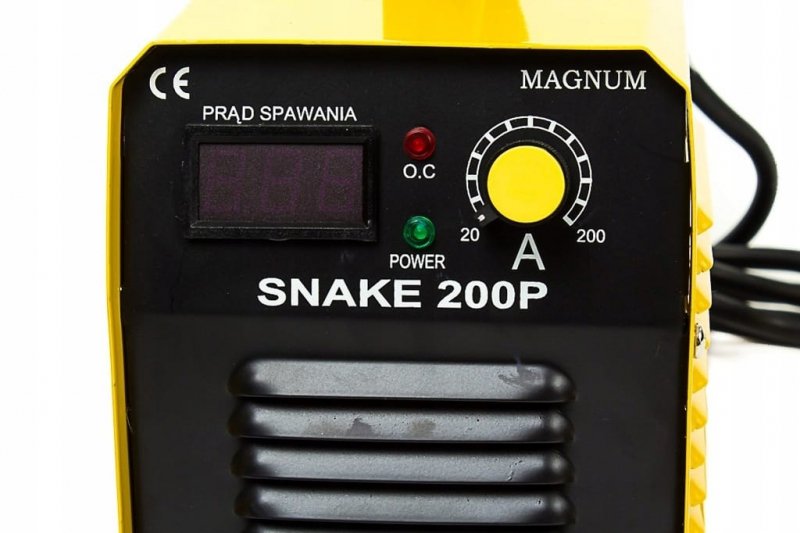Spawarka inwertorowa MMA TIG IGBT 200A z wyświetlaczem MAGNUM SNAKE 200PS LCD