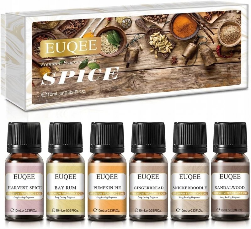 Olejek eteryczny Zestaw Olejków Zapachowych Korzenna Harmonia EUQE 6x10ml