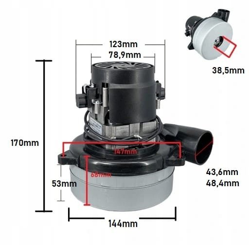 Silnik turbina 1200W 230V do Karcher BD/BR 530 40/25 45/40 55/40 Lavor