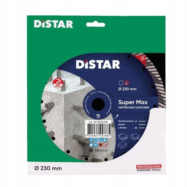 DISTAR Tarcza diamentowa 230mm TURBO SUPER MAX