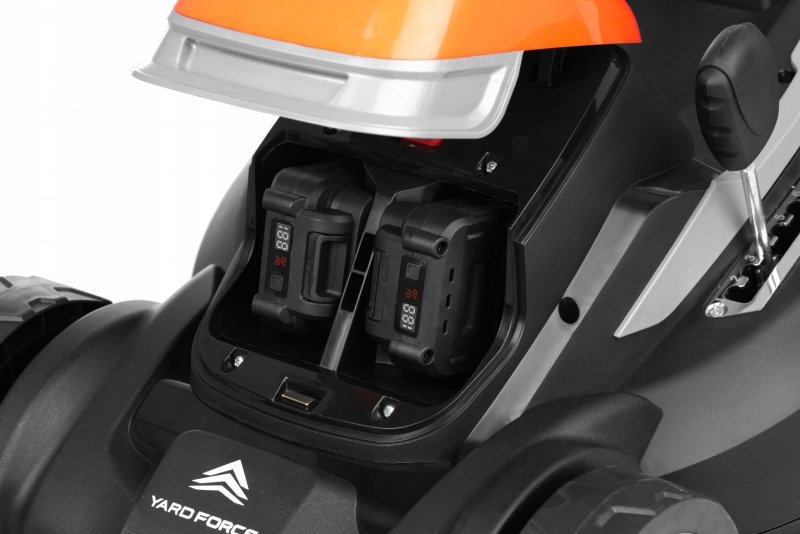 Kosiarka akumulatorowa 2x20V 2,5Ah szerokość koszenia 34cm 300m2 + dodatki