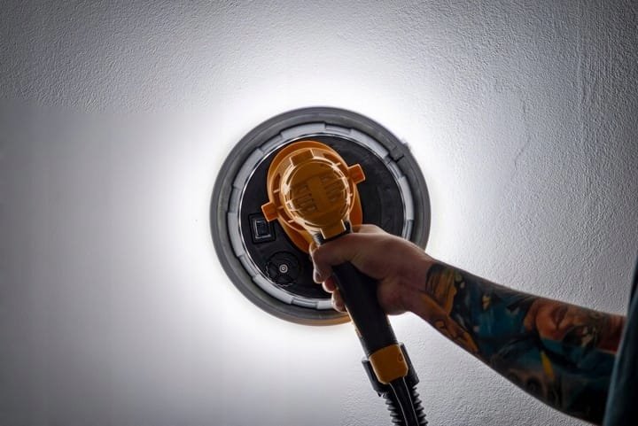Szlifierka do gipsu gładzi ścian sufitu płyt gipsowych LED SMART365