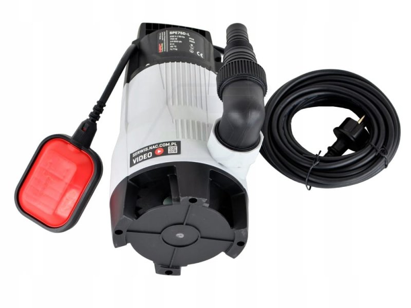 Pompa do wody brudnej zatapialna NAC 750W 14000l/h