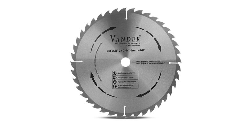 Ukośnica pilarka do drewna i aluminium 305mm 2000W WOLNY START VANDER