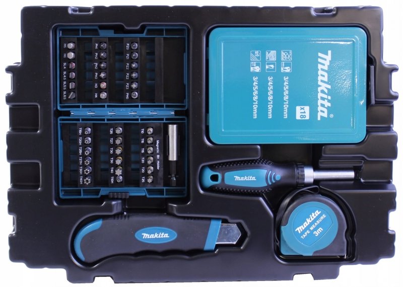 Zestaw AKCESORII BITÓW WIERTEŁ Makita B-49725 96el