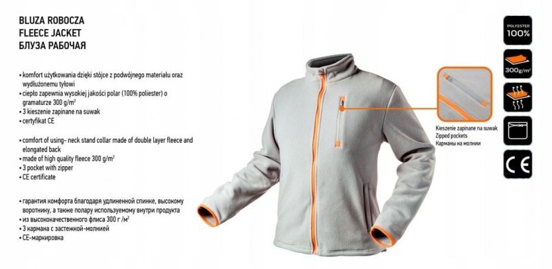 Bluza polarowa damska robocza ciepła BHP NEO XL/56