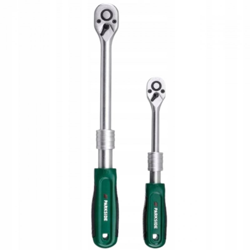 Grzechotka teleskopowa regulowana PARKSIDE Zestaw 1/4" i 3/8" 72 zęby