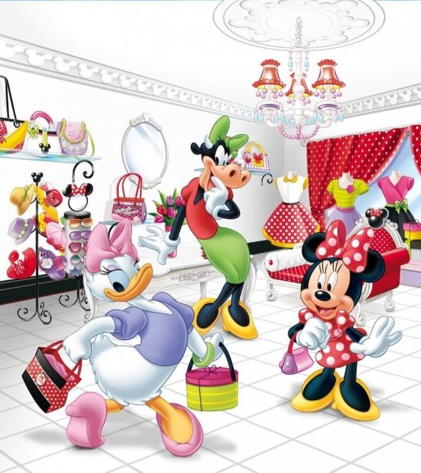 Fototapeta Myszka Mini 180x202cm Minnie Mouse Disney