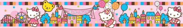 Border Pasek dekoracyjny Hello Kitty Party