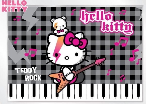 Fototapeta na flizelinie Hello Kitty Teddy Rock L