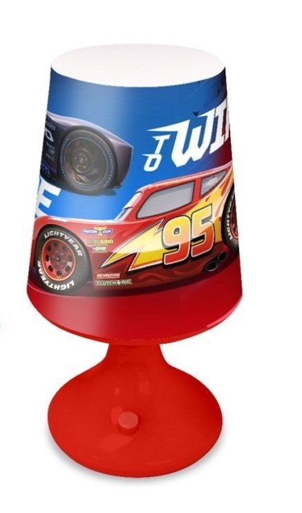 Lampka nocna Disney Cars 3 biurkowa AUTA