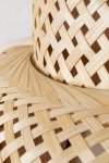 Kinkiet lampa ścienna Tama z bambusowego drewna do sypialni salonu boho