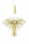 Nowoczesna lampa wisząca glamour lampa sufitowa w kolorze złota