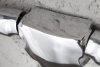 Dekoracyjne srebrne metalowe duże poroże byka