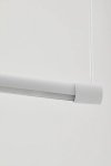 liniowa lampa SKLUM sufitowa LED Bergene 122 cm – biała, minimalistyczna, z regulowanym zawieszeniem – Bellissima Casa