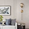 Lampa ścienna kinkiet na ścianę Royal Scepter z metalu i szkła do sypialni, salonu lub przedpokoju