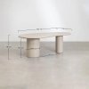 Owalny stół jadalniany z MDF Billie 220x115 cm, elegancki i trwały stół do jadalni