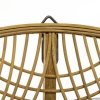 Okrągłe lustro ścienne lustro z bambusa boho 70 cm