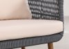Meble ogrodowe Beker na taras w stylu śródziemnomorskim sofa 2 osobowa 2 fotele - bez stolika