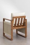Zestaw mebli ogrodowych z drewna akacjowego stół prostokątny i 6 krzeseł