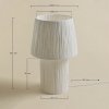 Lampa stołowa z papieru Nironalde do salonu na stolik kolor naturalny