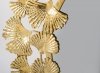 Lustro dekoracyjne CAESAR złote liście duże 
