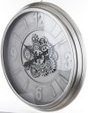 Zegar ścienny z widocznym mechanizmem elegancki wytworny zachwycający duży