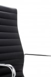 Fotel biurowy chrom - skóra naturalna, aluminium