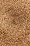 pufa jutowa Peter 60 cm do salonu okrągła w naturanym kolorze