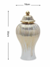 Pozłacany wazon na kwiaty ceramiczny złota waza z chińskiej porcelany na stół do salonu