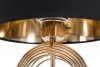 Lampa złota Loly glamour do salonu na stolik kawowy z abażurem