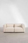 Sofa dwuosobowa Fogiel do salonu meble modułowe beżowe