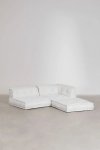 Bawełniana sofa modułowa 3 częściowa do salonu boho Daisy biała