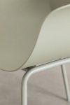 Krzesło z tworzywa sztucznego Pouch Bamboo Green do salonu