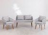 Meble ogrodowe Beker na taras w stylu śródziemnomorskim sofa 2 osobowa 2 fotele - bez stolika
