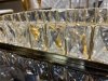 Luksusowa lustrzana taca z kryształami do serwowania Candy Bar